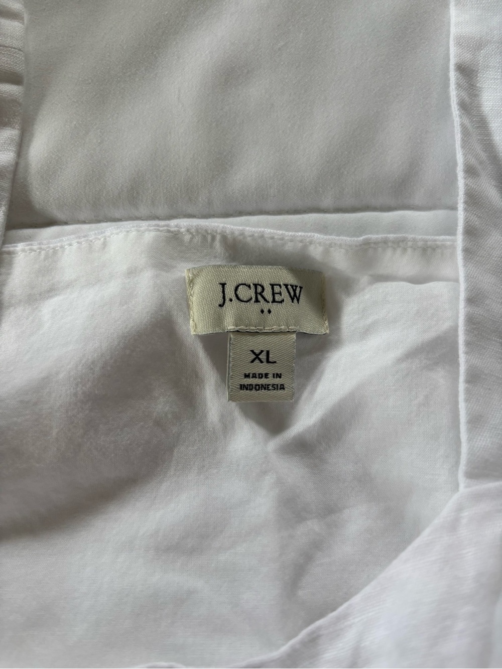 J. Crew White Square Neck Linen Camisole - Picture 6 of 9